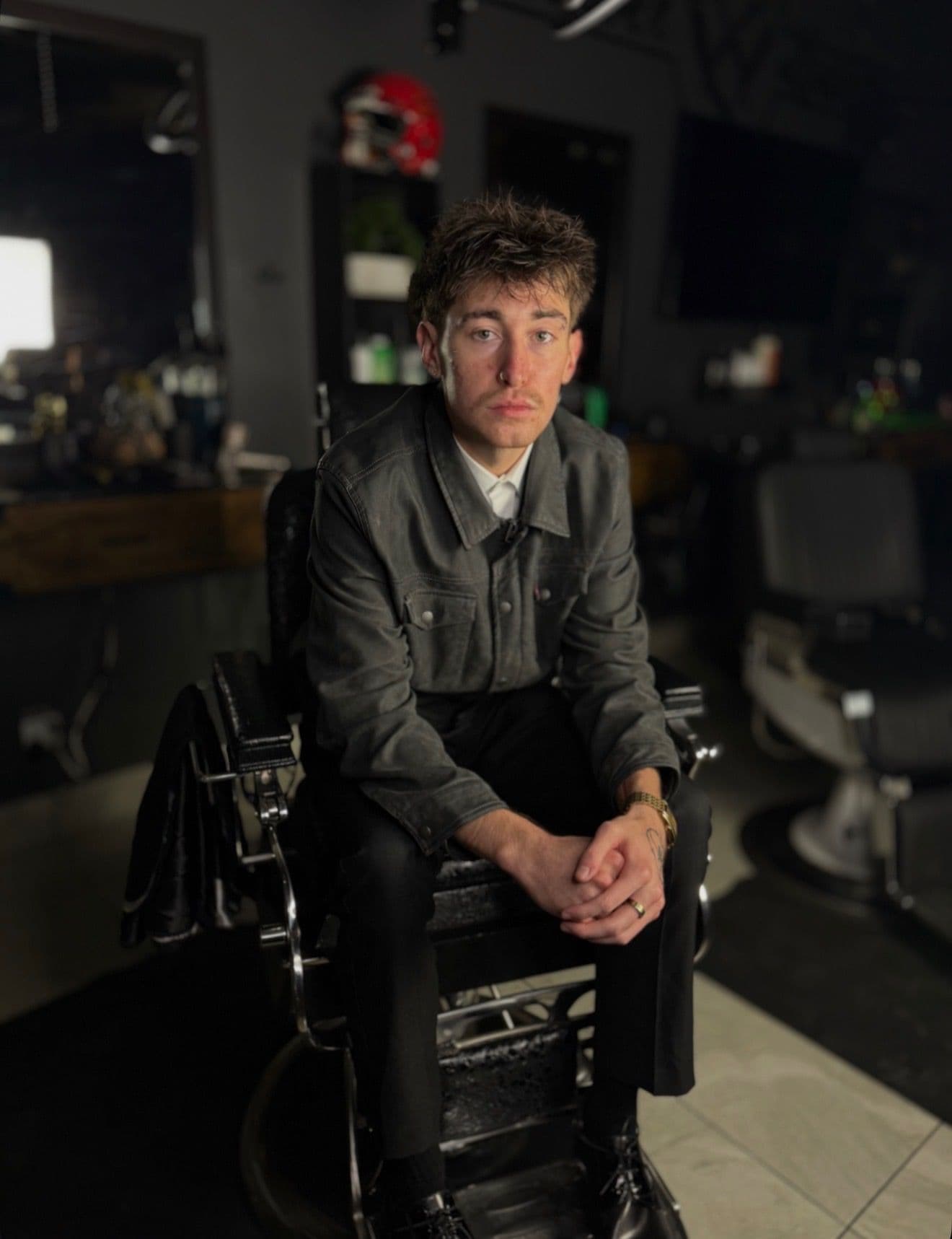 Grayson Davy, master barber