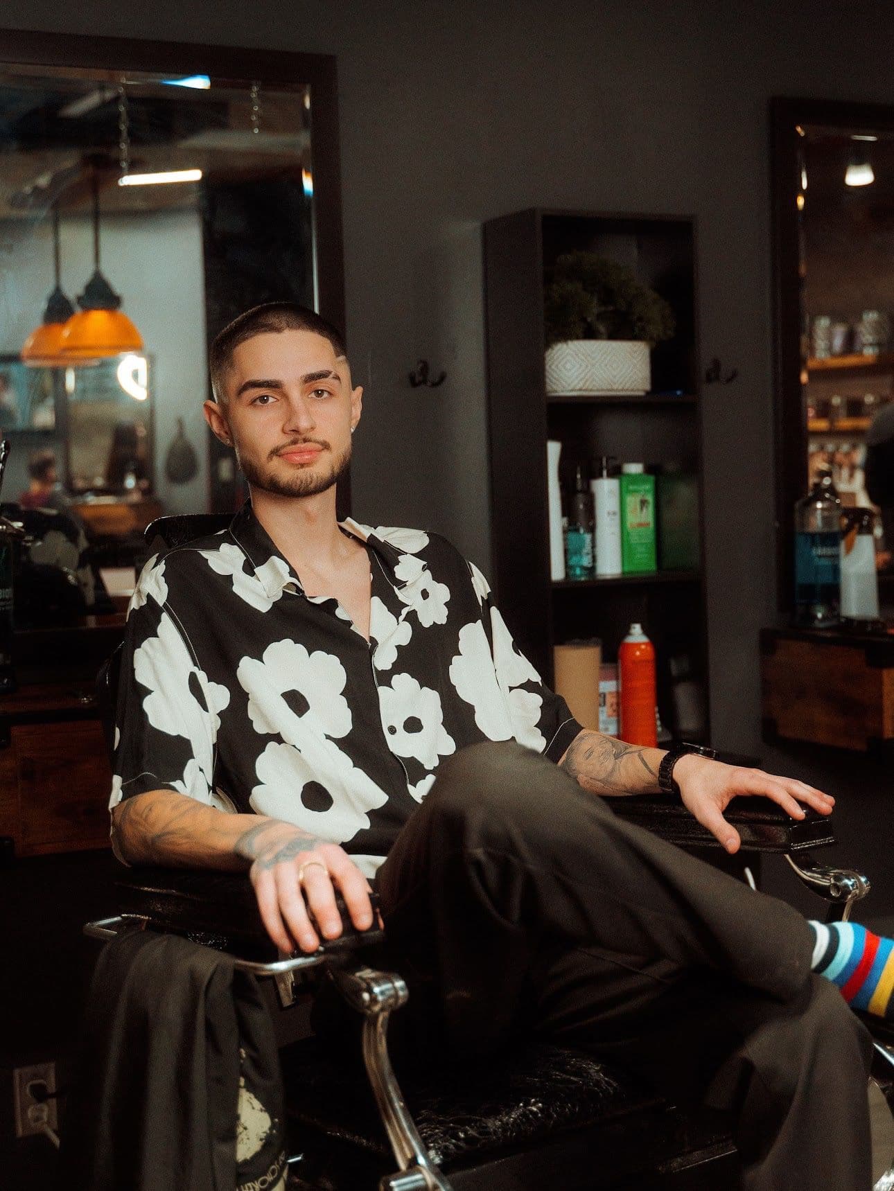 Hunter Rice, master barber