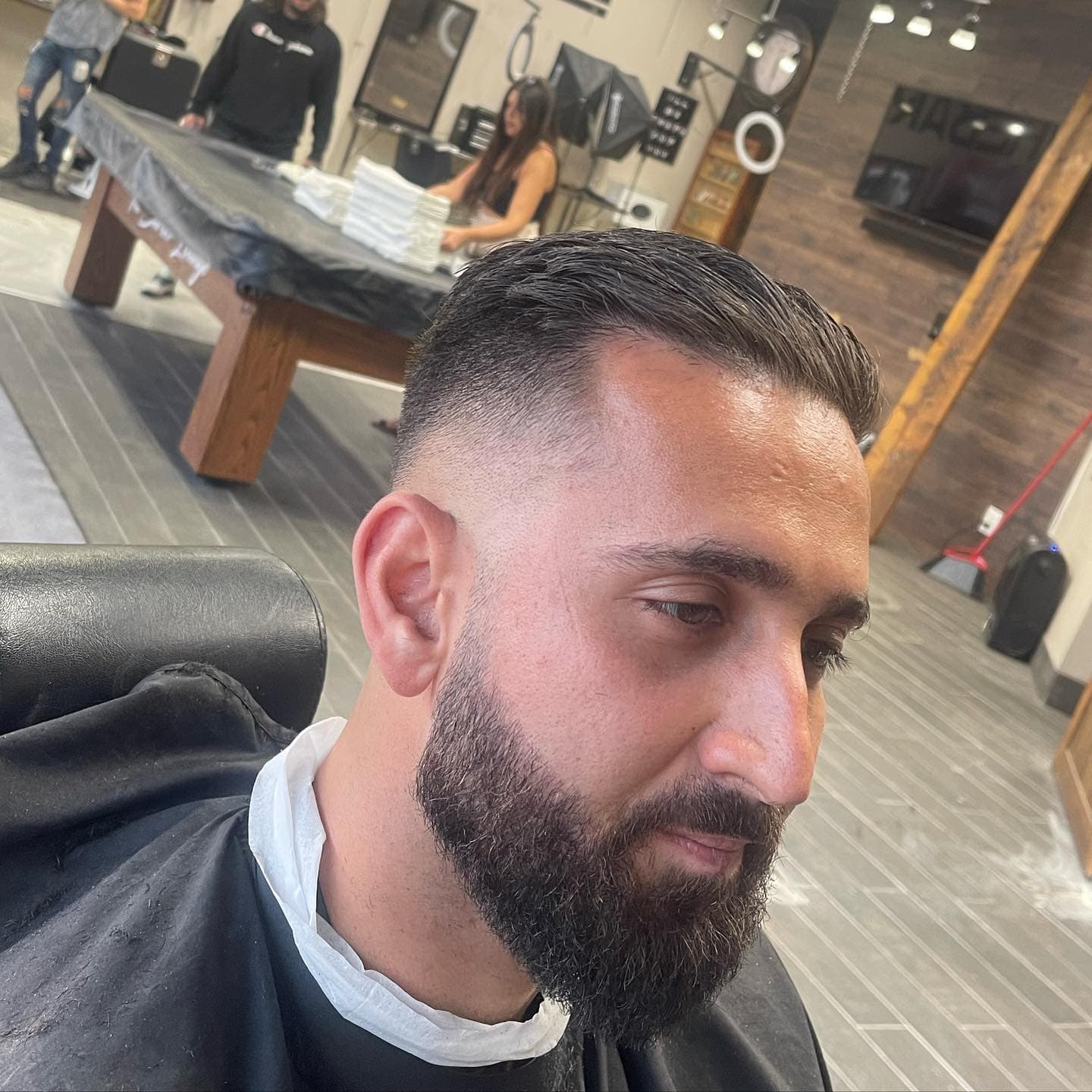 A fresh fade cut at The Barber Lounge